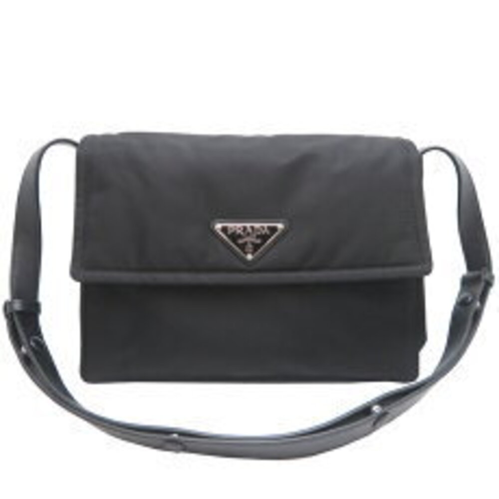 Prada Padded Quilted Shoulder Bag Black